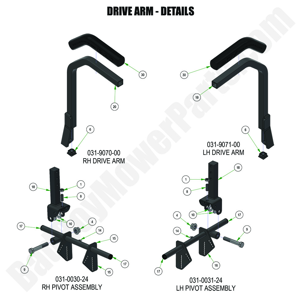 2024 Rogue - Drive Arm - Detail